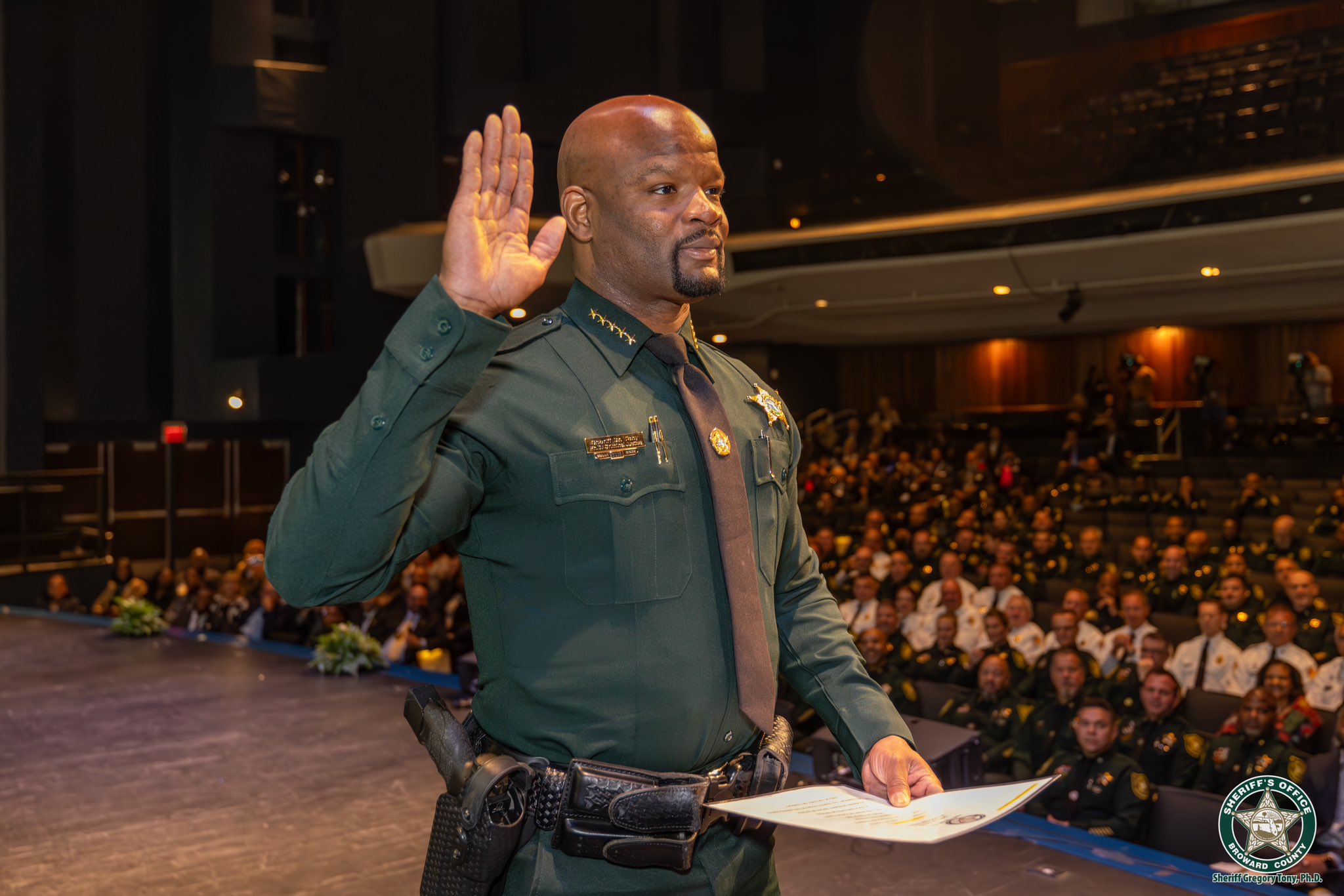 Broward Sheriff Gregory Tony gets nicked, but dodges another landmine. How does he do it?